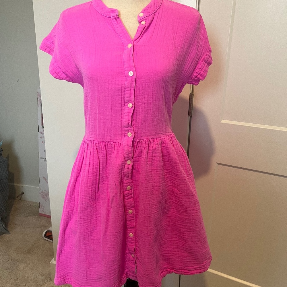 Gap Pink Mini Dress/ Size small/pockets